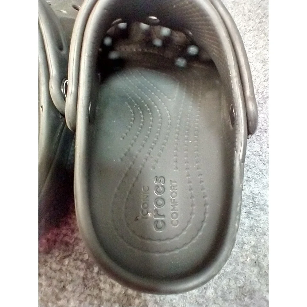 Crocs Kids Classic Clogs Black Mismatched Sizes J1 Spider-Man Batman Jibbitz